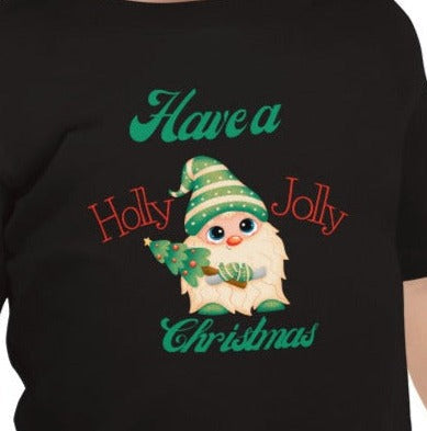 Holly Jolly Christmas Gnome Toddler Tee On the Go with Princess O