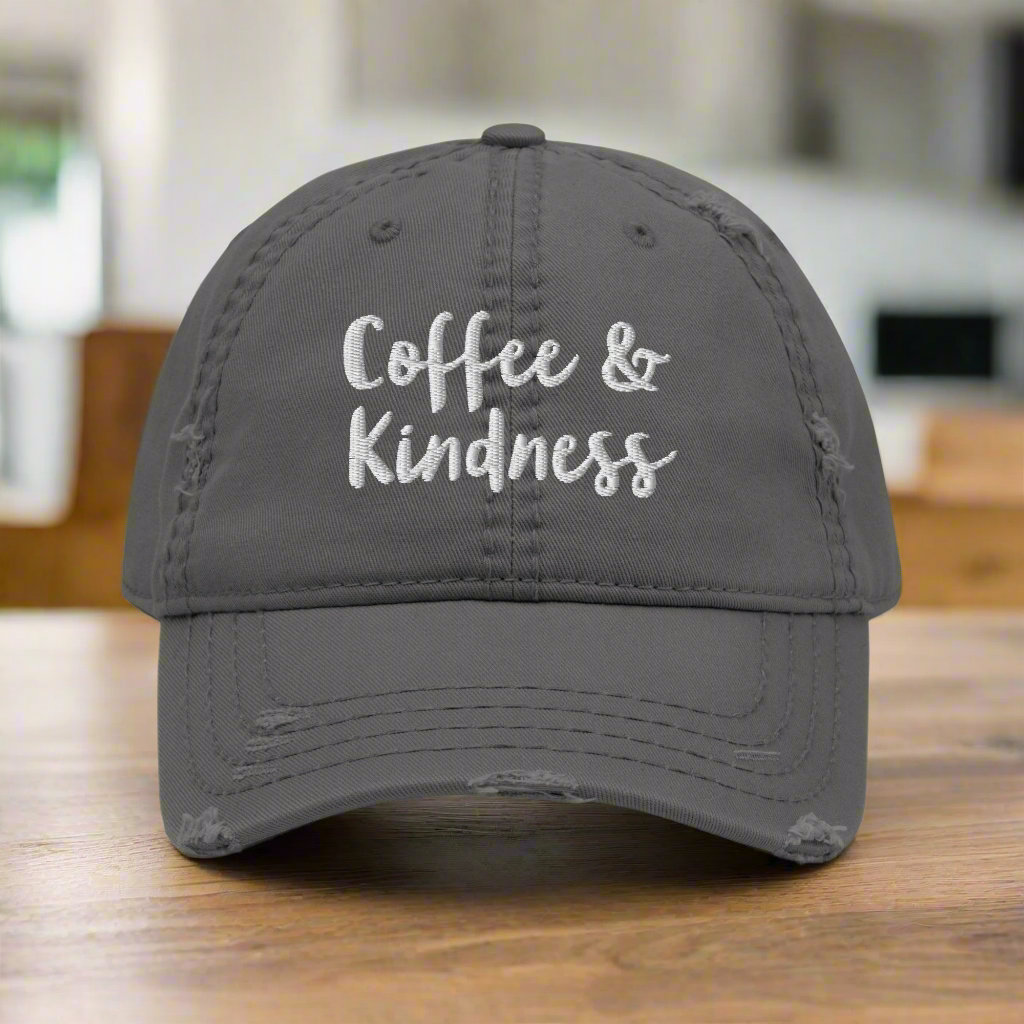 Coffee & Kindness Cotton Hat - On the Go with Princess O