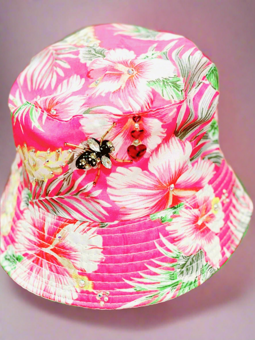 Swarovski Bee Cotton Bucket Hat - On the Go with Princess O