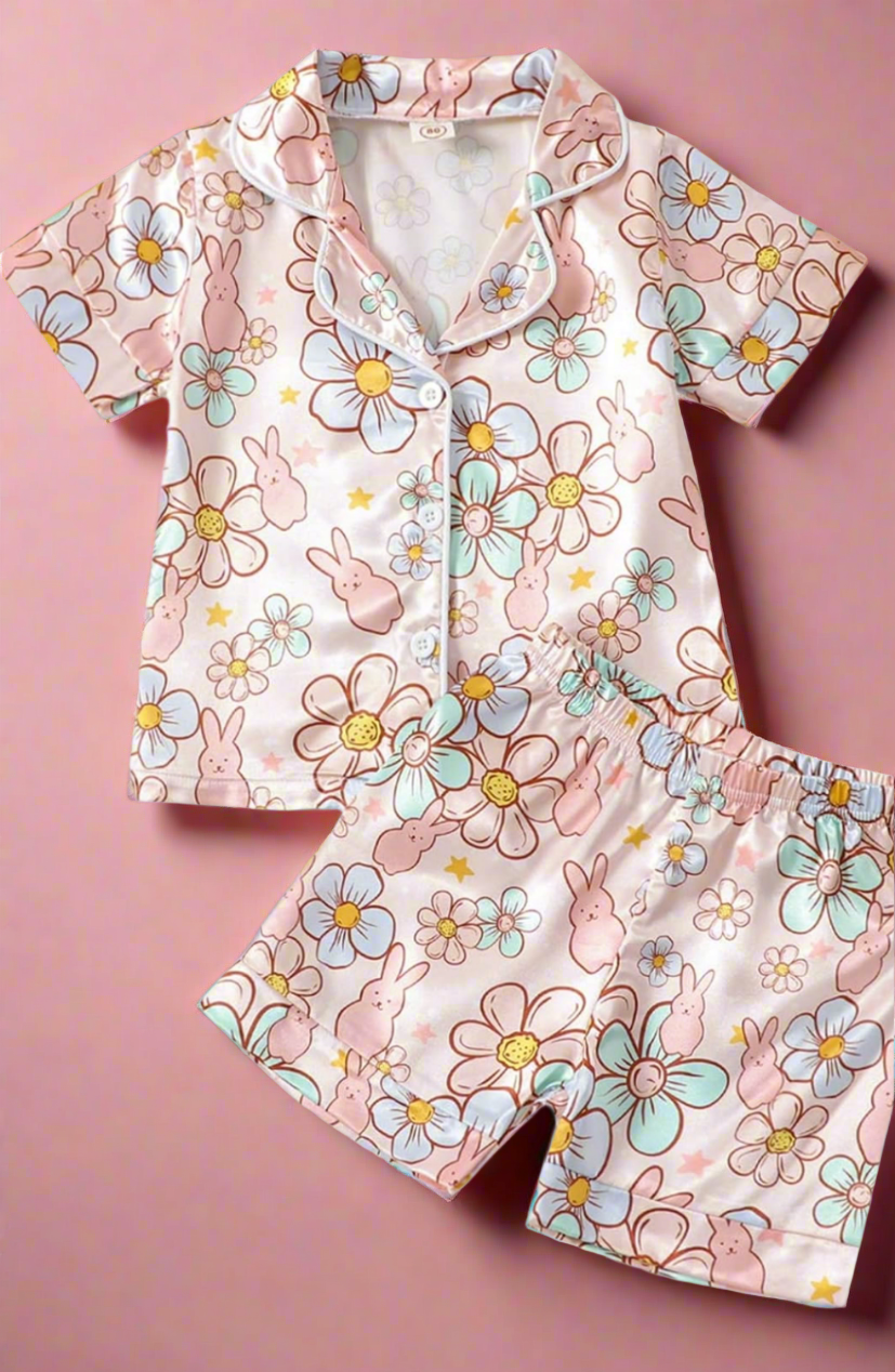 Silky Bunny Toddler Pajamas