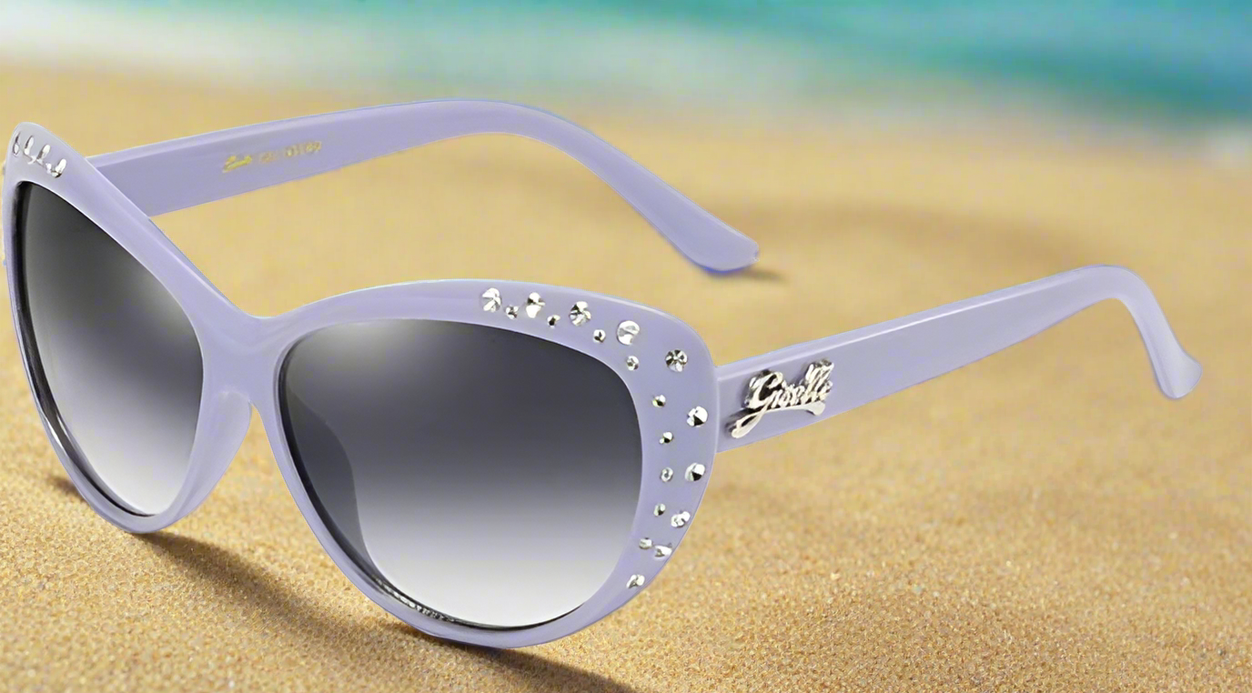 Glam Retro Cat Eye Rhinestone Sunglasses for Kids - On the Go with Princess O