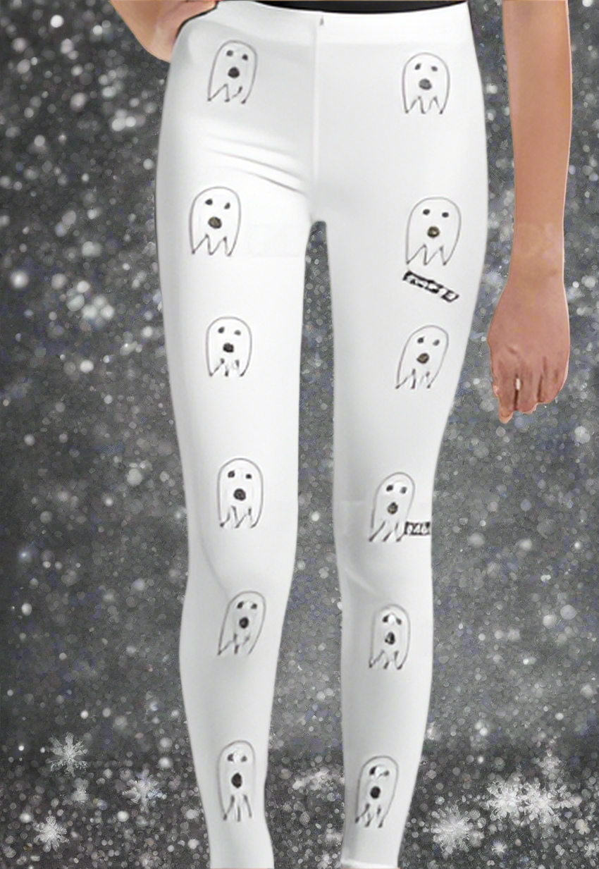 Boo-tiful Spandex Girls Juniors Leggings - On the Go with Princess O