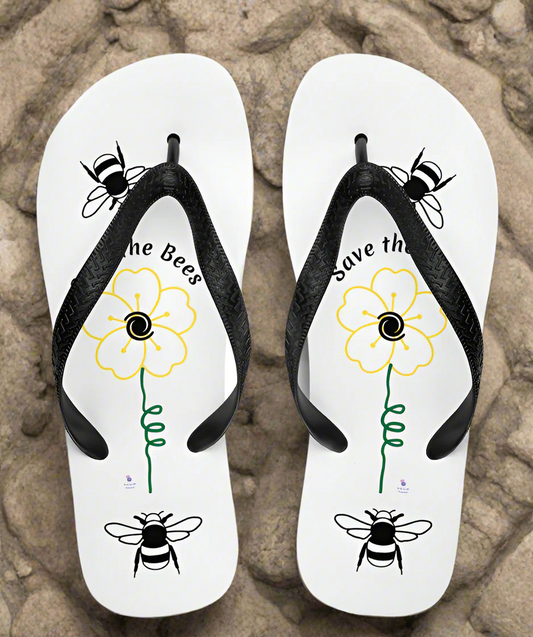 Save the Bees Flip-Flops - On the Go with Princess O