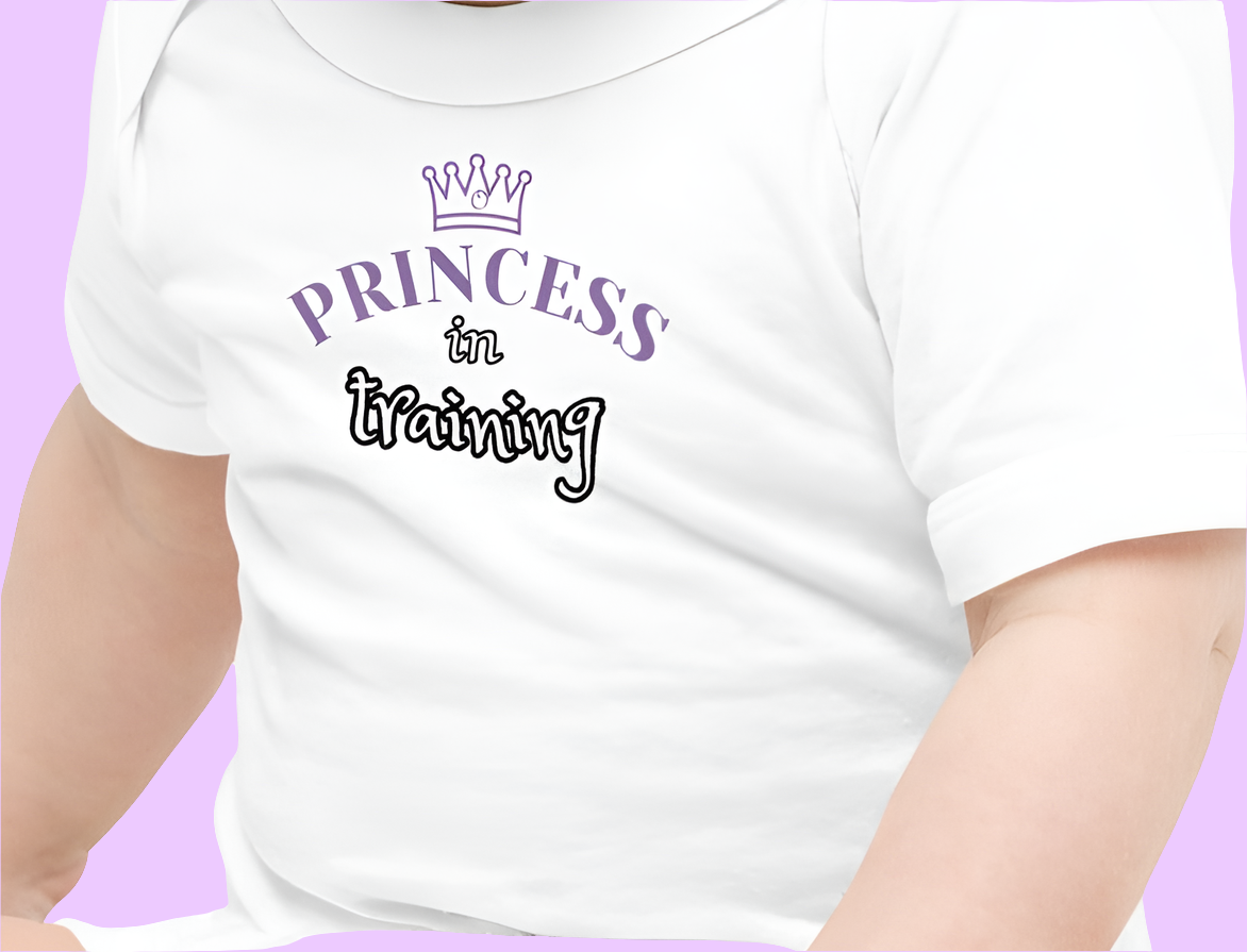 Princess In Training Cotton Onesie - On the Go with Princess O