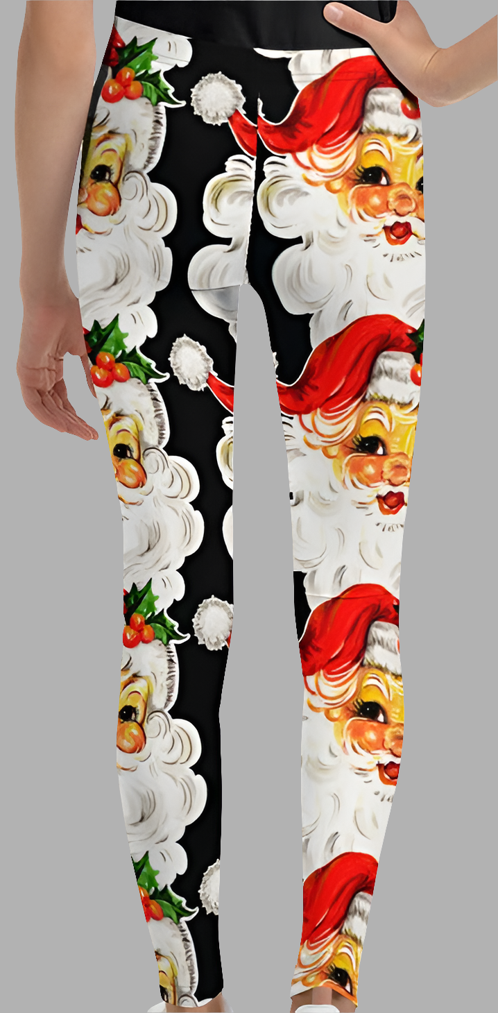 Santa Clause Girls Juniors Leggings
