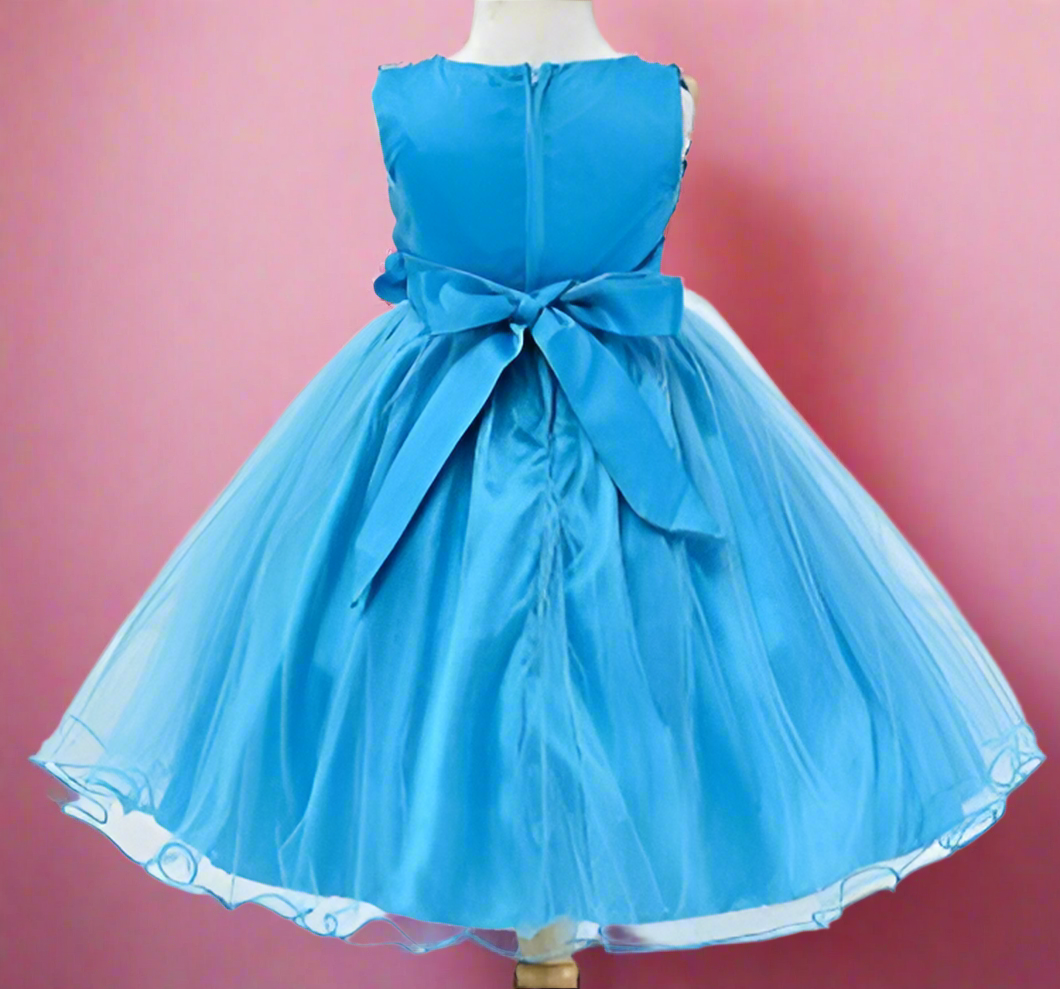 Turquoise Sequin & Tulle Fancy Dress - On the Go with Princess O