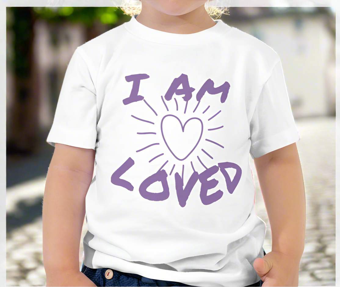 I Am Loved Toddler Cotton Tee - On the Go with Princess O