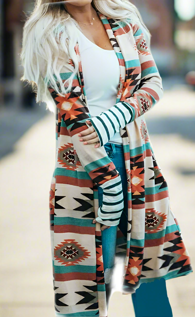 Western Long Sweep Sweater - On the Go with Princess O