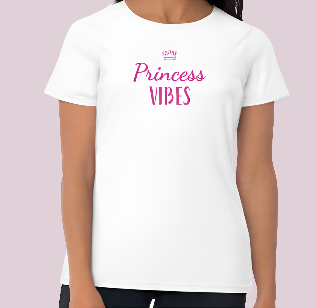Princess Vibes Cotton Tee On the Go with Princess O