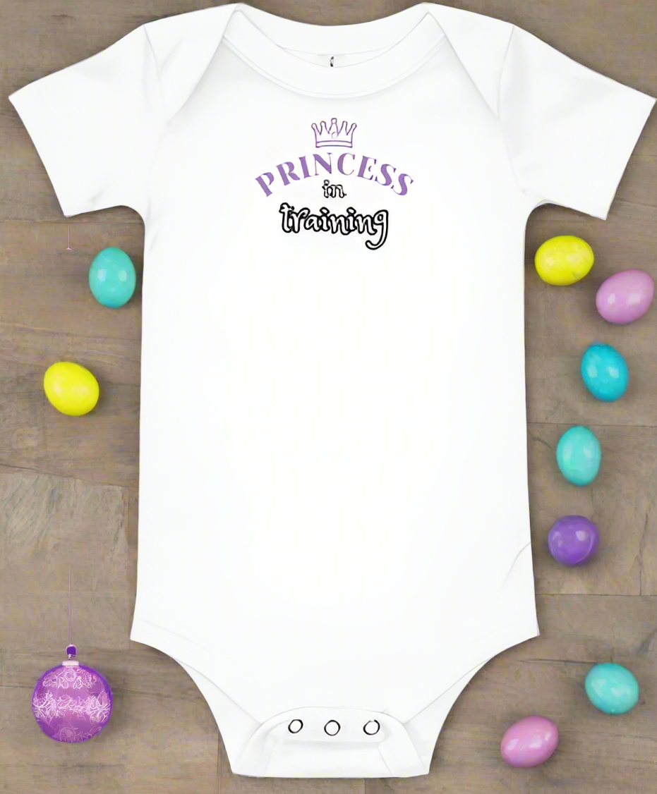 Princess In Training Cotton Onesie - On the Go with Princess O