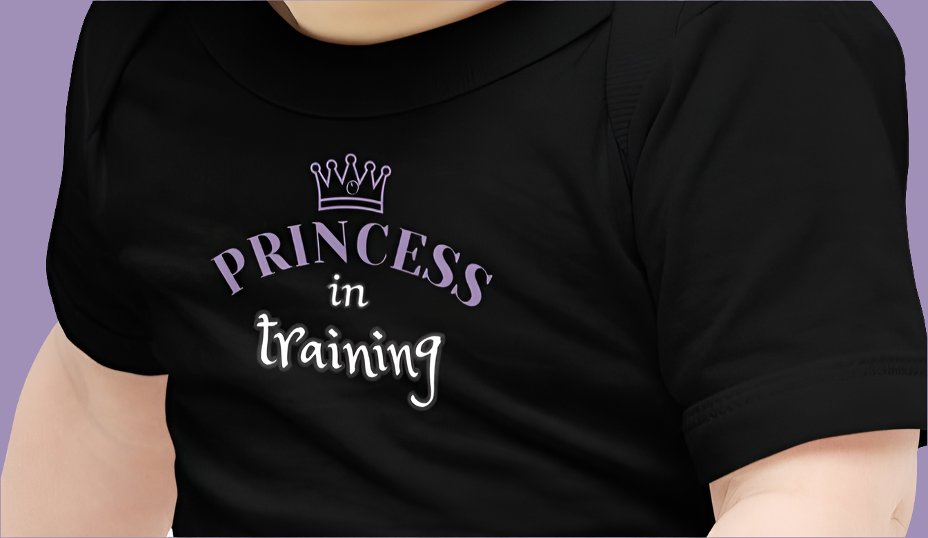 Princess In Training Cotton Onesie - On the Go with Princess O