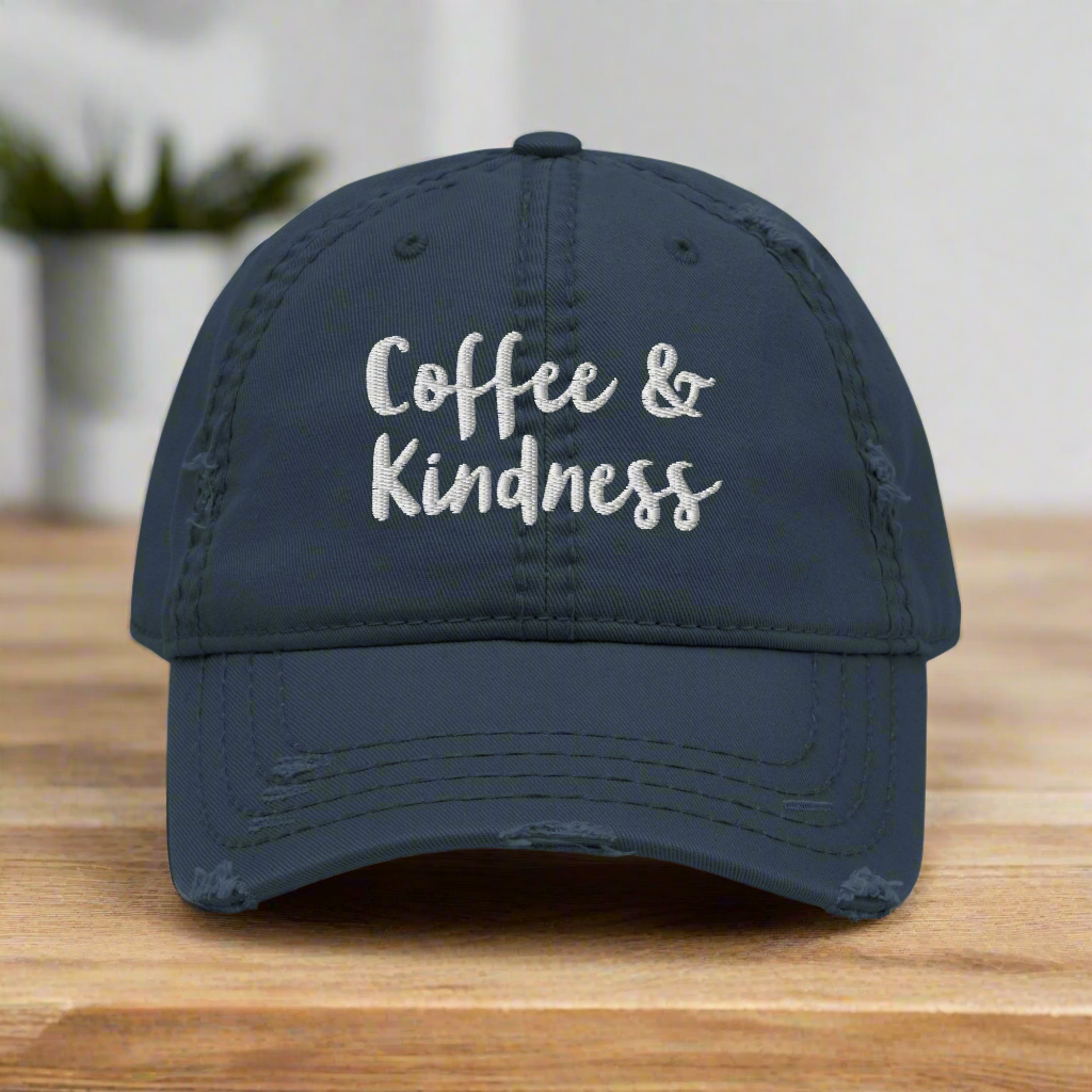 Coffee & Kindness Cotton Hat - On the Go with Princess O