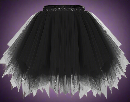 Ruffle Tulle Black Tutu - On the Go with Princess O