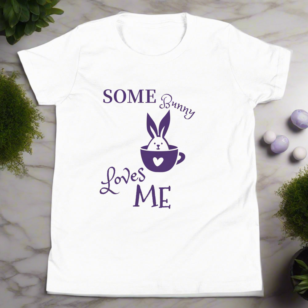 Kids Some Bunny Loves Me Cotton Tee S-XL - On the Go with Princess O