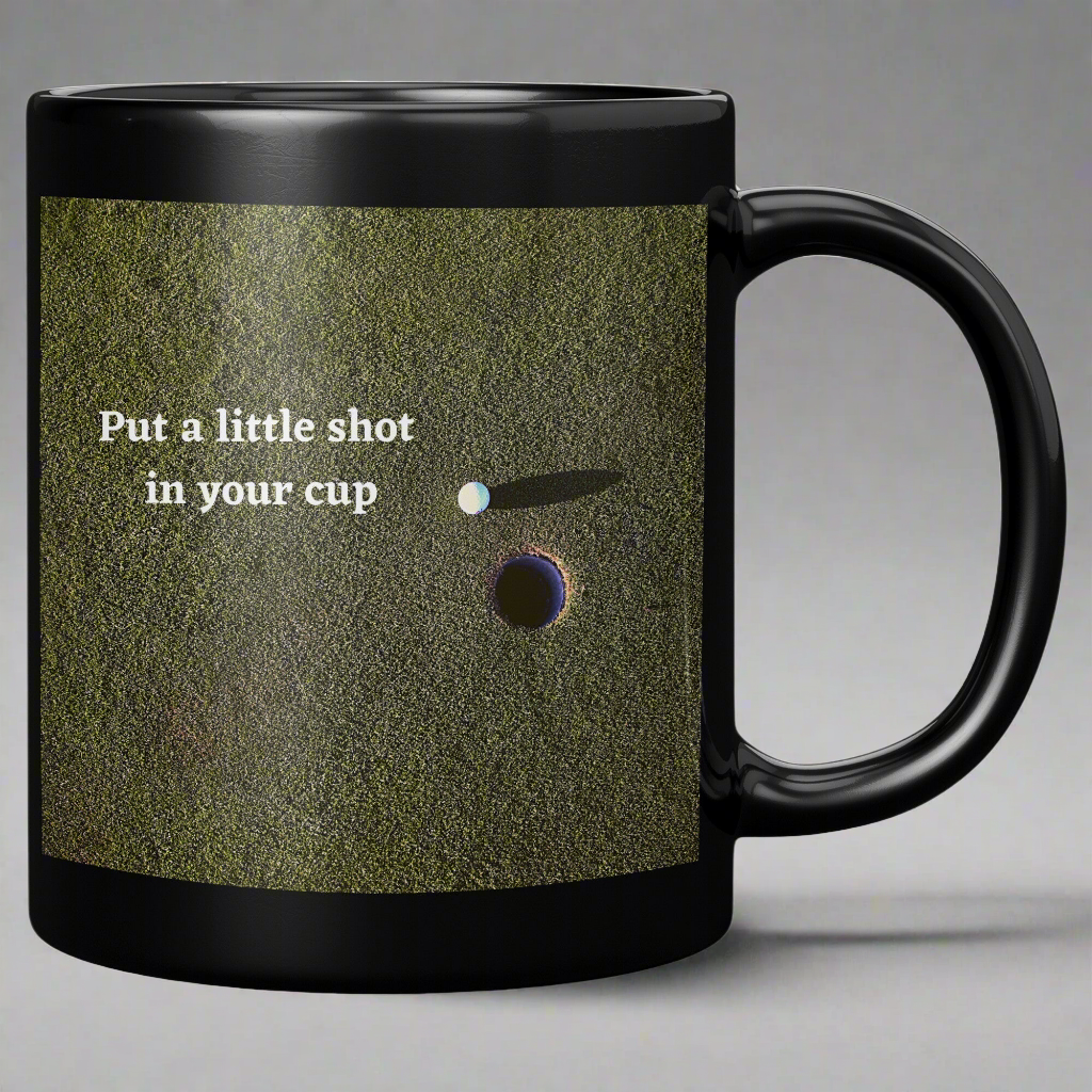 Put a Little Shot in Your Cup Ceramic Golf Mug - On the Go with Princess O