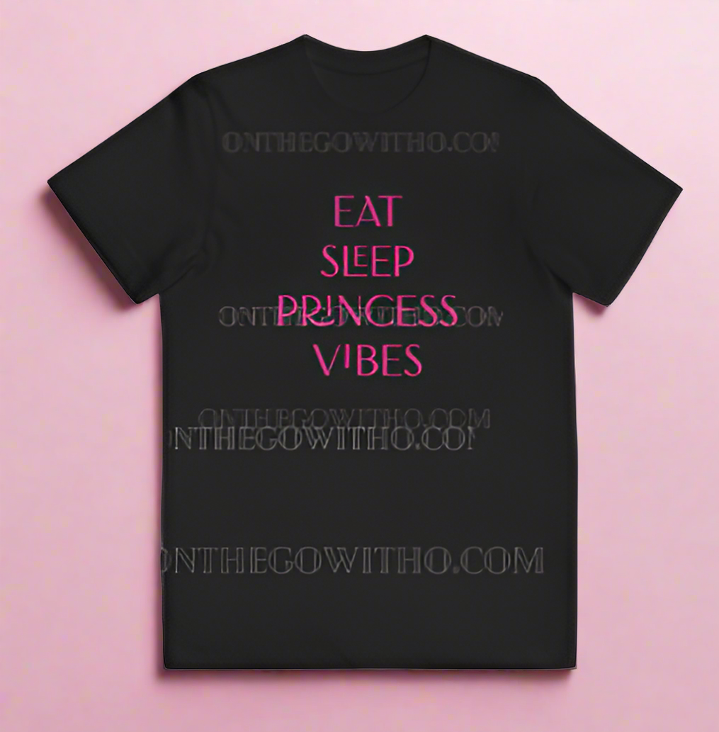 Eat Sleep Princess Vibes Tutu & Tee 5/6 - On the Go with Princess O