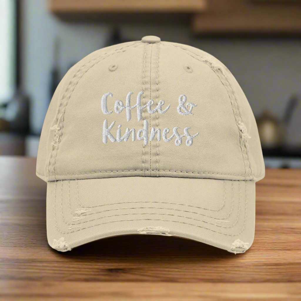 Coffee & Kindness Cotton Hat - On the Go with Princess O
