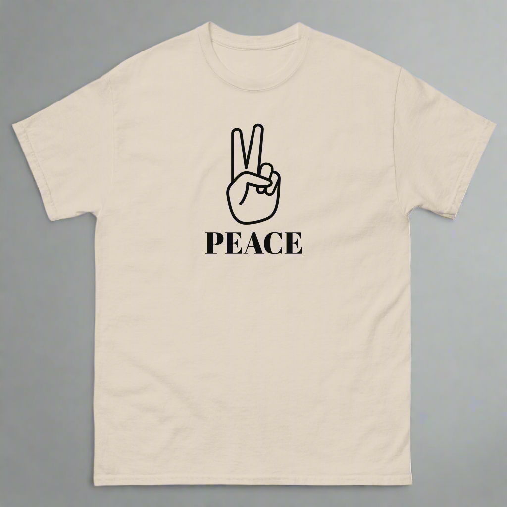 Adult Classic Peace Sign Tee On the Go with Princess O