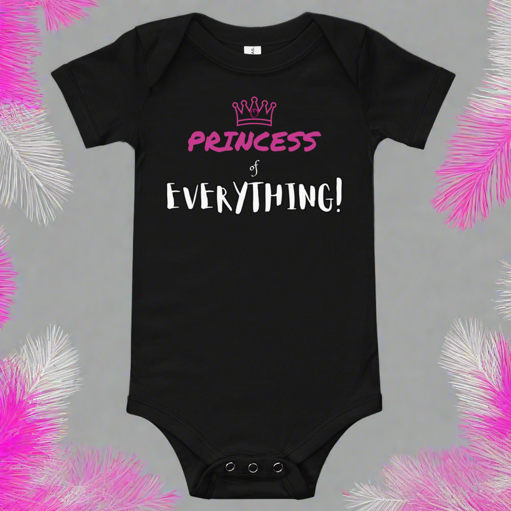 Princess of Everything Cotton Onesie - On the Go with Princess O
