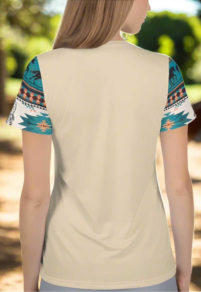 Yellowstone Inspired Native Womens Tee - On the Go with Princess O