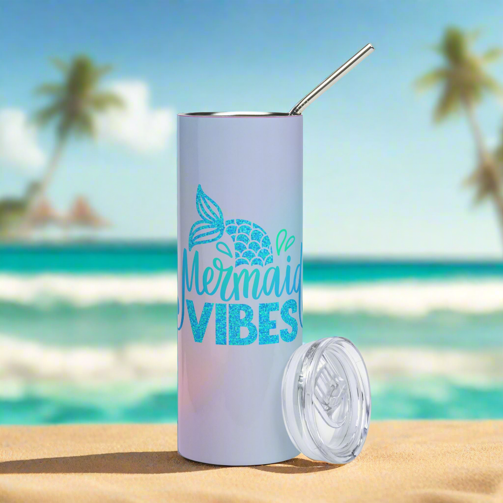 Mermaid Vibes Stainless Tumbler - On the Go with Princess O