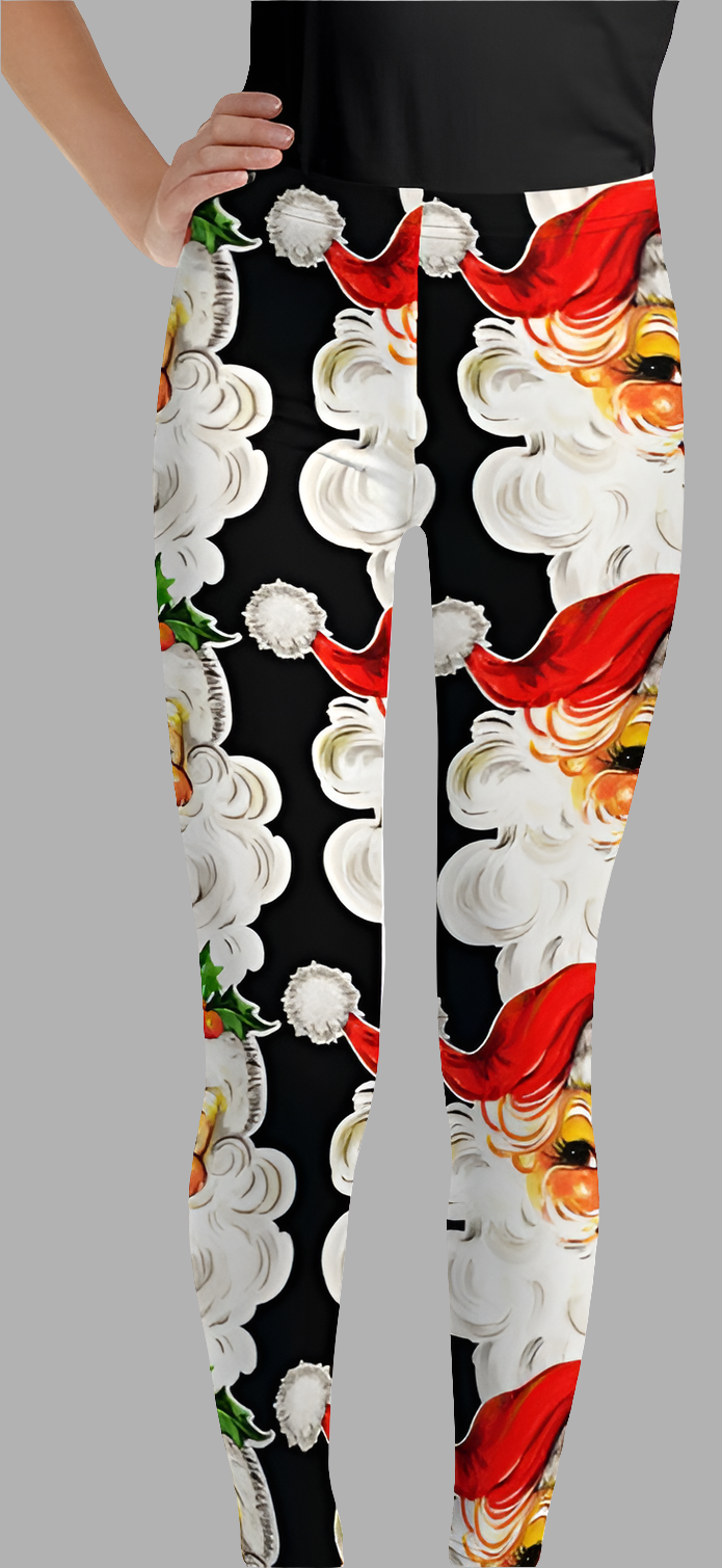 Santa Clause Girls Juniors Leggings