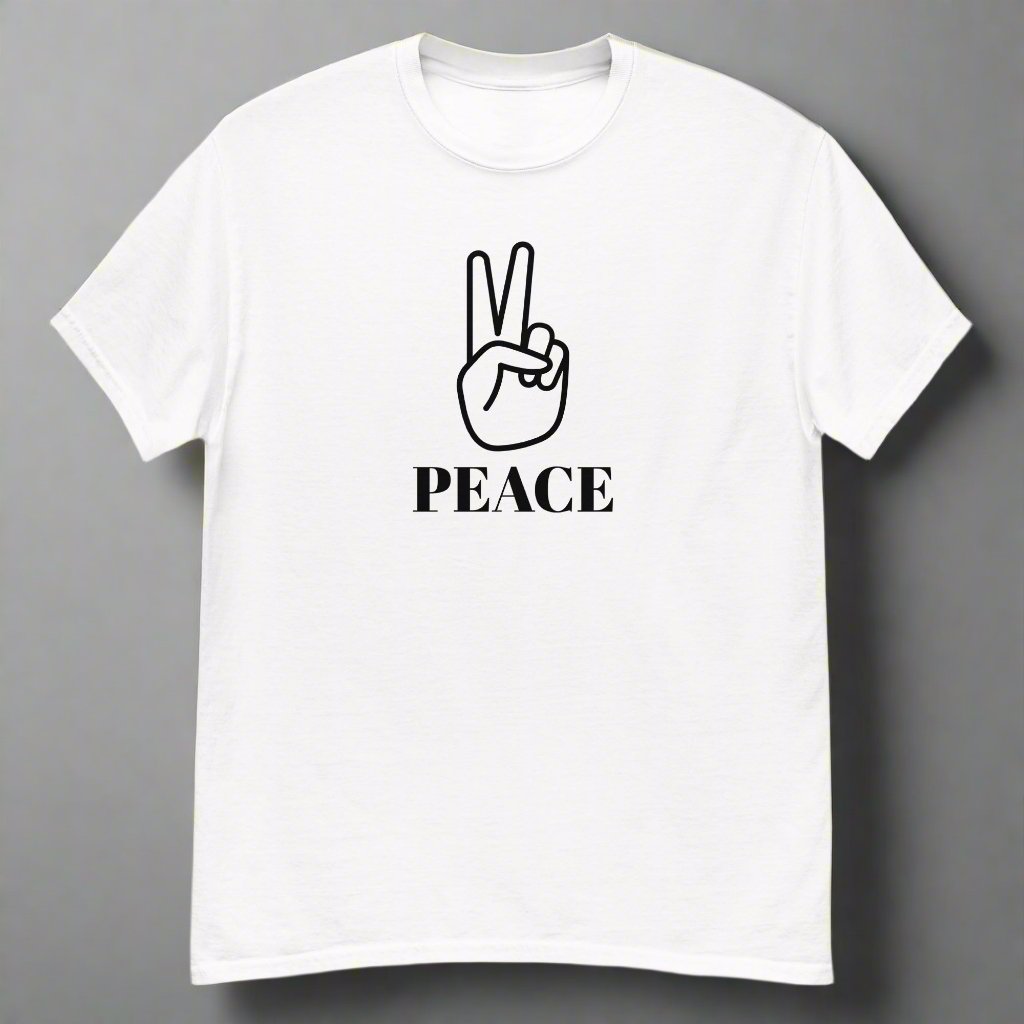 Classic Peace Sign Adult Tee