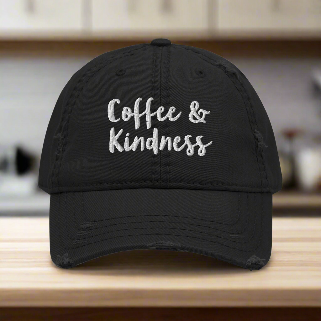 Coffee & Kindness Cotton Hat - On the Go with Princess O
