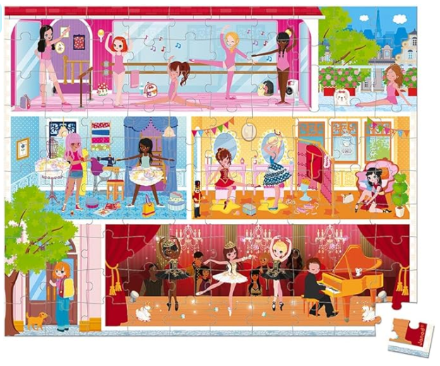 On-the-Go Ballerina Travel Puzzle Janod