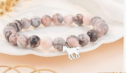 Natural Jasper Stone Horse Girl Bracelet - On the Go with Princess O