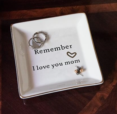 Ceramic Mom Jewelry Dish Tray
