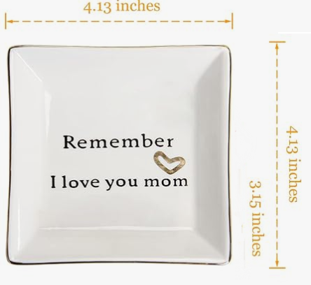 Ceramic Mom Jewelry Dish Tray