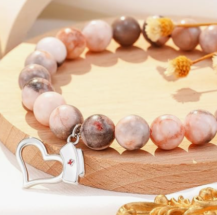 Natural Jasper Stone Bracelet for Nurses