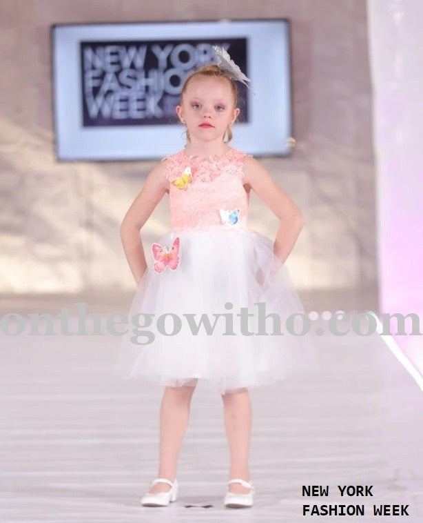 3D Butterfly Lace Sweetheart Dress Size 5/6T - On the Go with Princess O