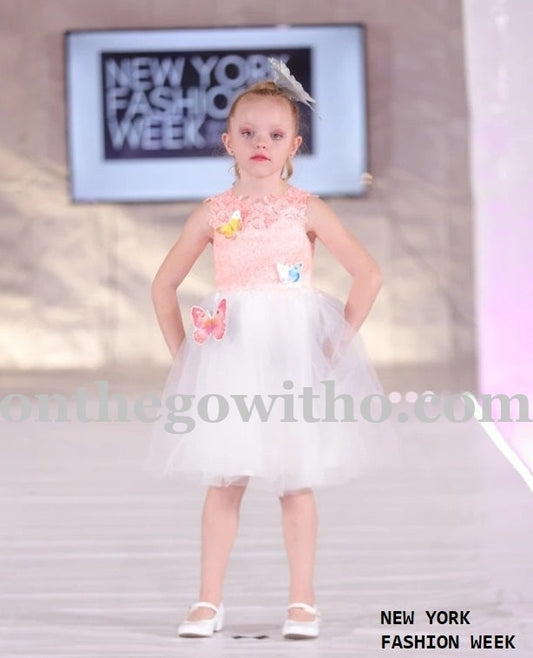 3D Butterfly Lace Sweetheart Dress Size 5/6T - On the Go with Princess O