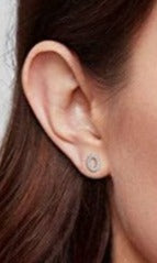 925 Sterling Silver Simulated Diamond Earrings - On the Go with Princess O