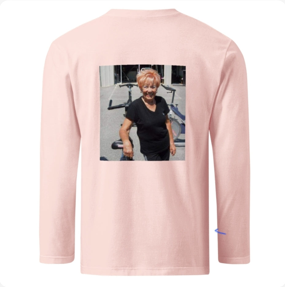 NO ONE FIGHTS ALONE DARK/LIGHT PINK LONG SLEEVE TEE On the Go with Princess O