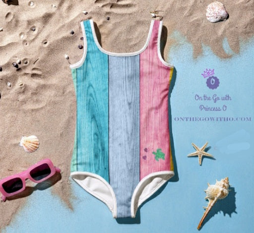 Girls Save the Sea Turtles UPF Swimsuit