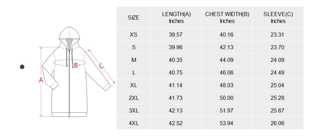 Women's Black and White Long Zip Up Hoodie On the Go with Princess O