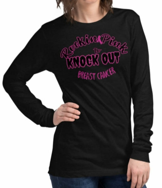 Knock Out Cancer Long Sleeve On the Go with Princess O
