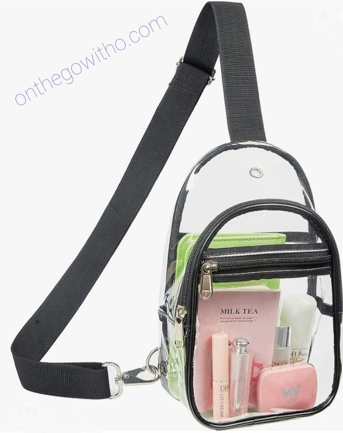On-the-Go Clear Crossbody Travel Bag