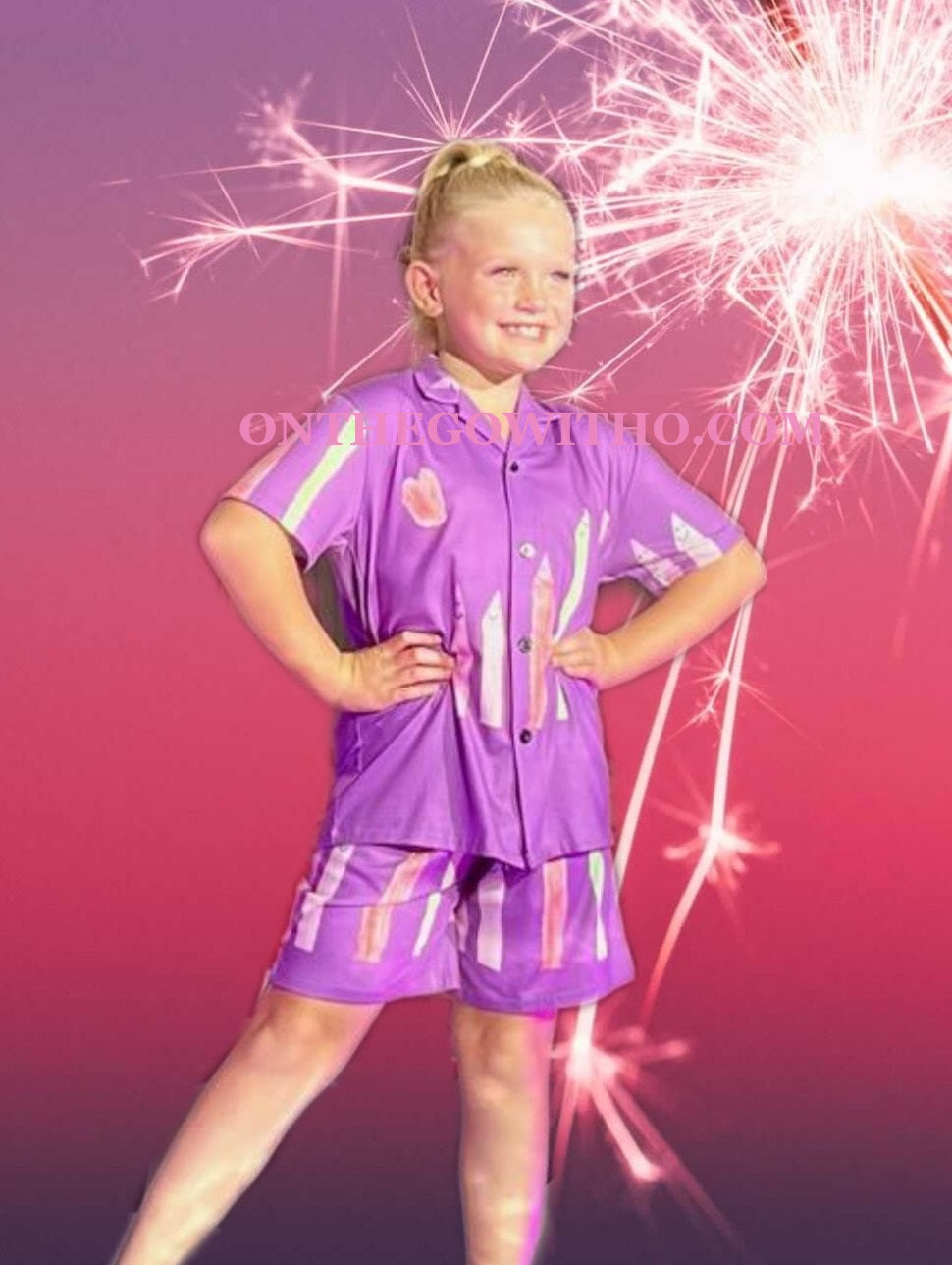 purple crayon pajamas