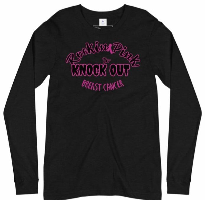 Knock Out Cancer Long Sleeve On the Go with Princess O