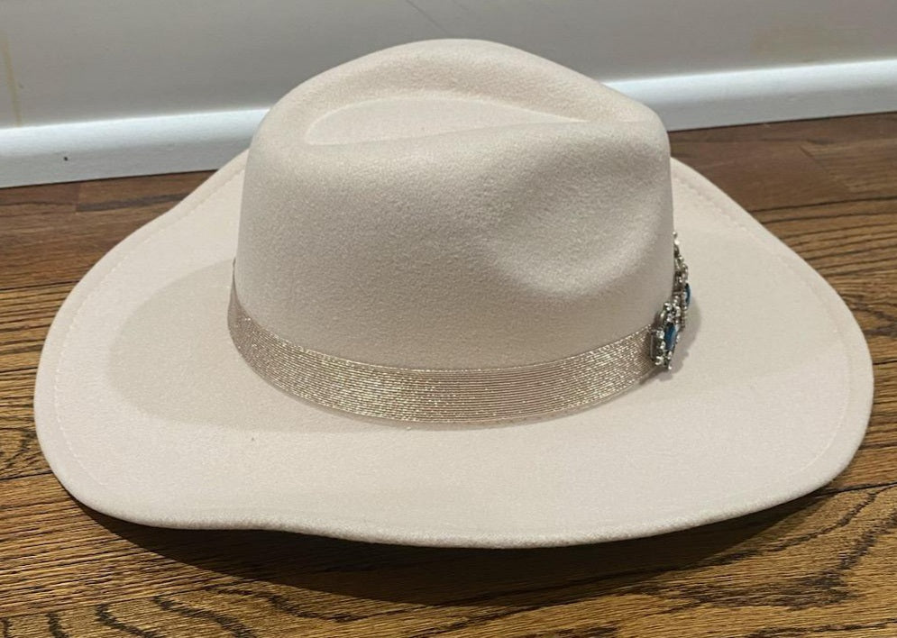 Sapphire Rhinestone Cowgirl Hat