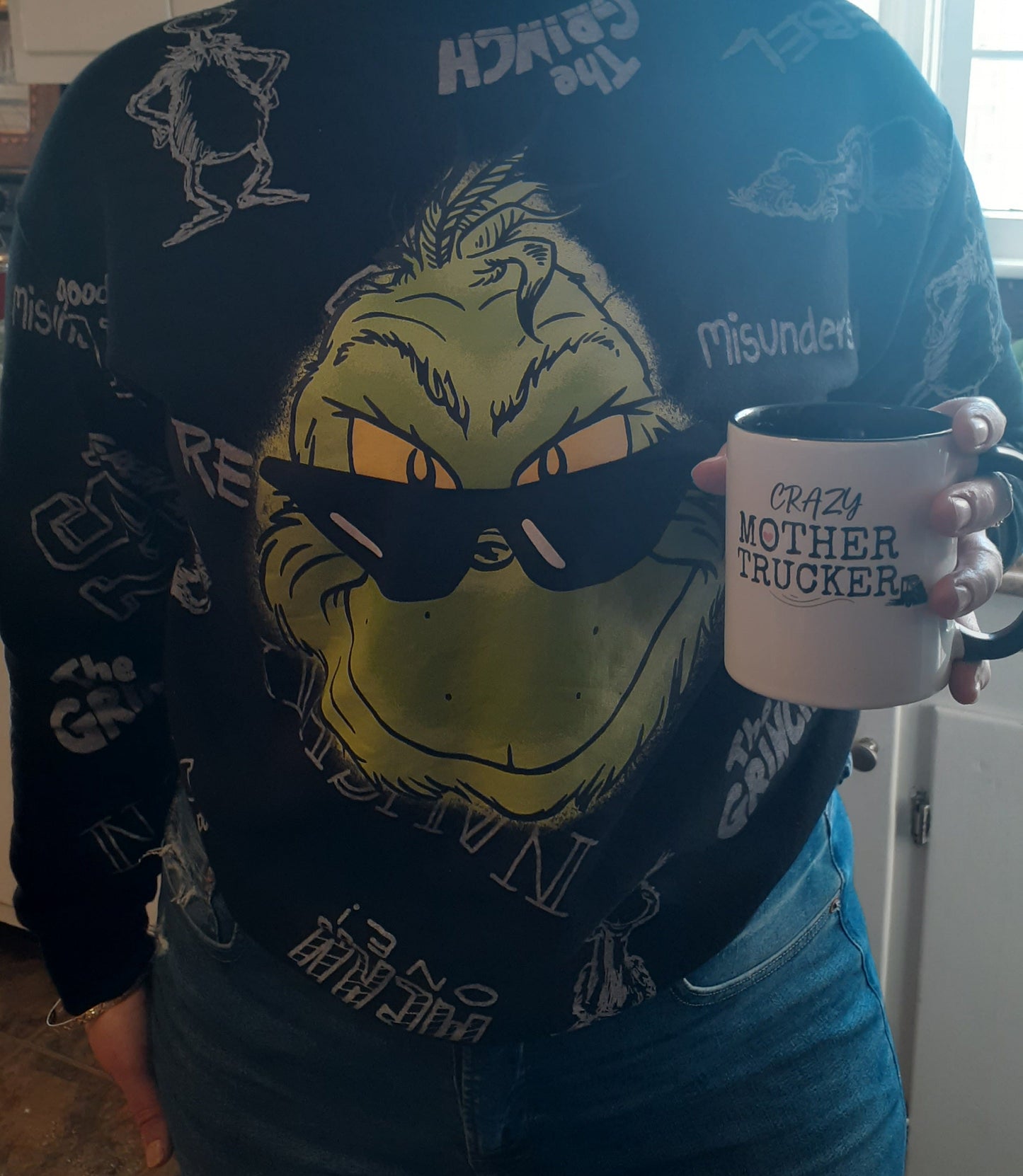 Crazy Mother Trucker Ceramic Mug On the Go with Princess O