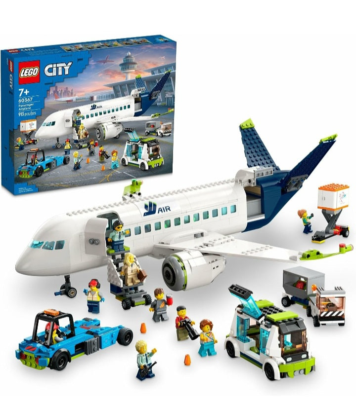 LEGO City Passenger Airplane STEM Building Set
