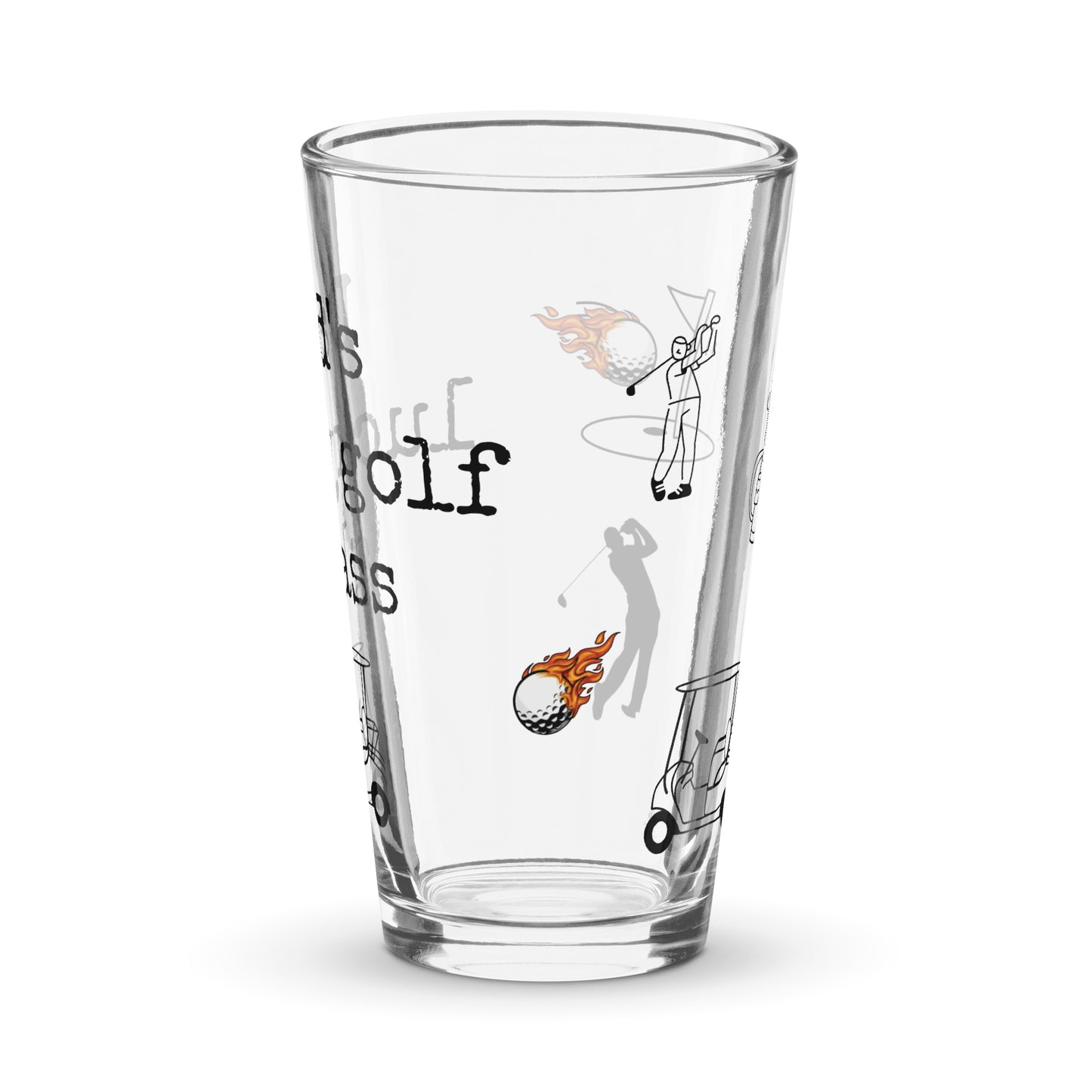 Dad's Lucky Golf Shaker Glass 16oz - On the Go with Princess O