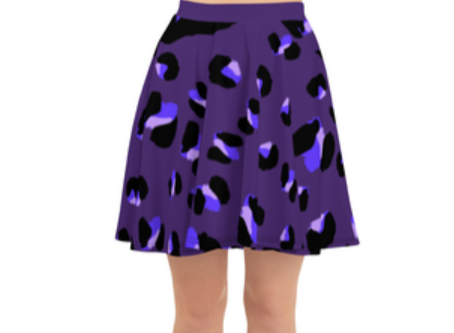 Leopard Print Flare Skater Skirt - On the Go with Princess O
