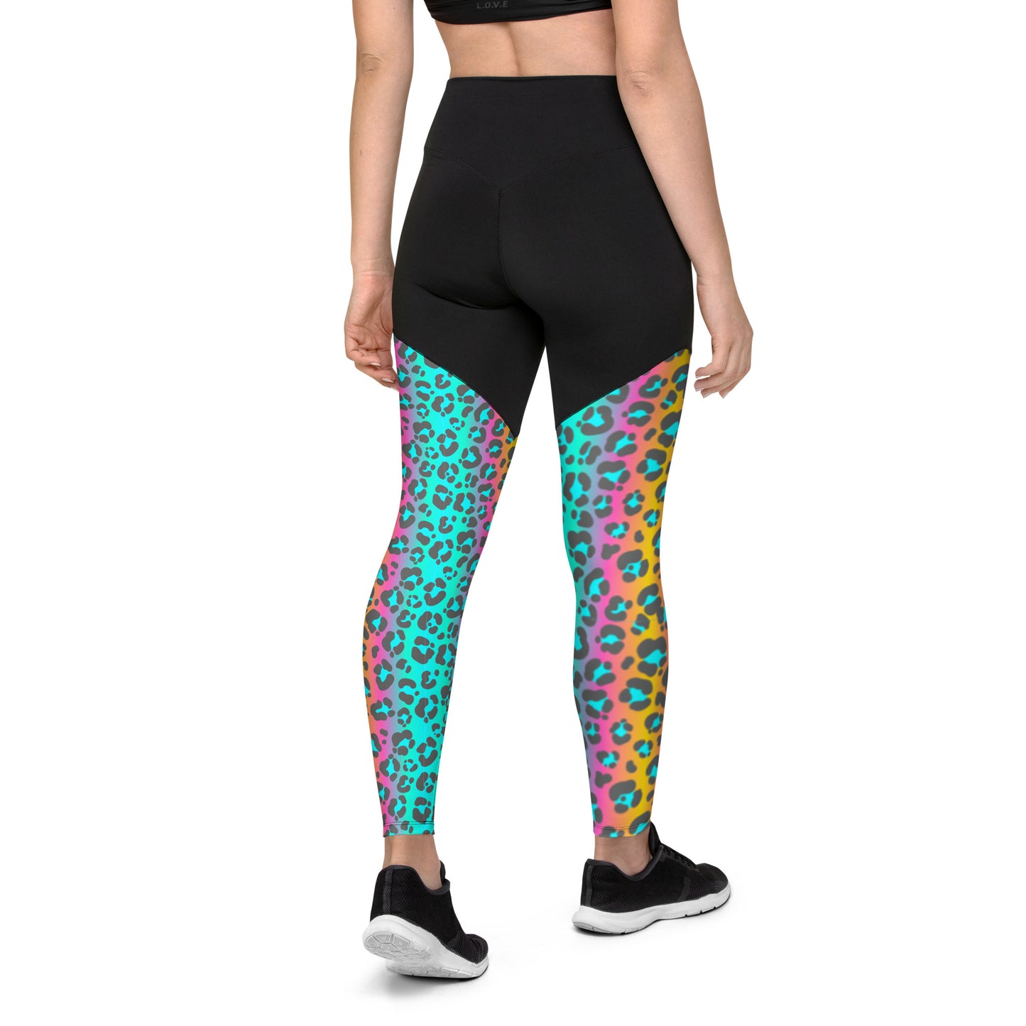 Leopard Print Womens Sports Leggings - On the Go with Princess O