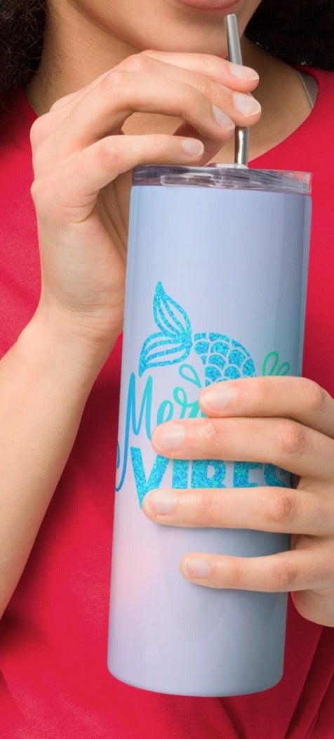 On the Go with Princess O Mermaid Vibes Drink Tumbler